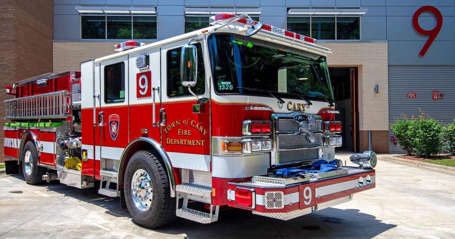 Cary, NC, Fire Department Receives Pierce Volterra Electric Pumper