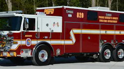 The Prince George’s County, MD, Fire/EMS Department (PGFD) operates several two-door cab, walk-in rescues in its fleet. Rescue Squad 820 is a 2024 Pierce Enforcer that’s built on a 25-foot aluminum body that has a 223½-inch wheelbase. The Prince George’s County, MD, Fire/EMS Department (PGFD) operates several two-door cab, walk-in rescues in its fleet. Rescue Squad 820 is a 2024 Pierce Enforcer that’s built on a 25-foot aluminum body that has a 223½-inch wheelbase.
