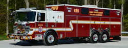 The Prince George’s County, MD, Fire/EMS Department (PGFD) operates several two-door cab, walk-in rescues in its fleet. Rescue Squad 820 is a 2024 Pierce Enforcer that’s built on a 25-foot aluminum body that has a 223½-inch wheelbase. The Prince George’s County, MD, Fire/EMS Department (PGFD) operates several two-door cab, walk-in rescues in its fleet. Rescue Squad 820 is a 2024 Pierce Enforcer that’s built on a 25-foot aluminum body that has a 223½-inch wheelbase.