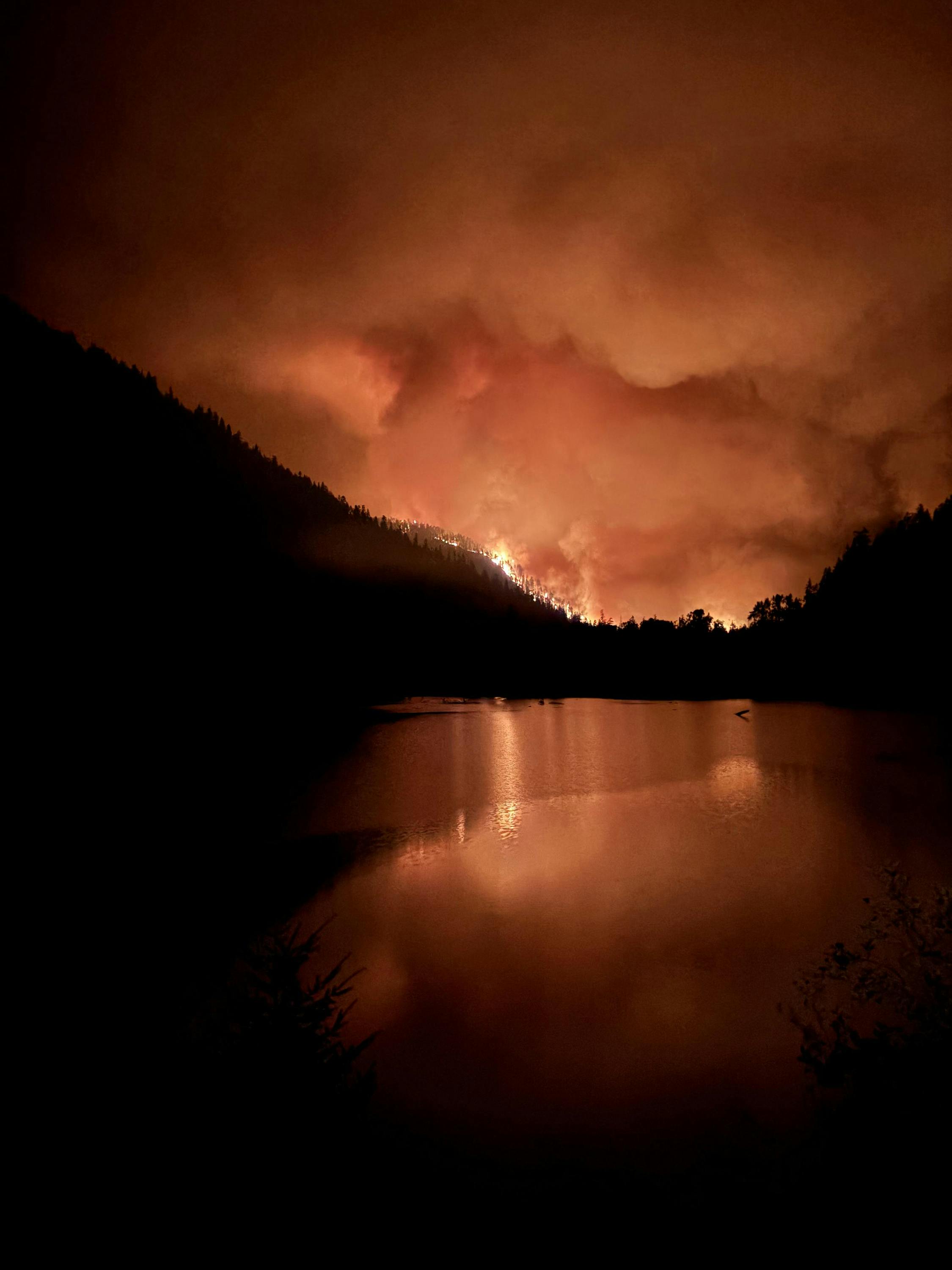 The Bear Gulch fire has been burning since last month.