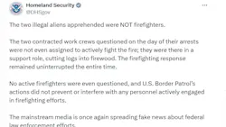 The Department of Homeland Security clarified that the arrests they made were of workers in a support role, not directly fighting the Bear Gulch fire. The Department of Homeland Security clarified that the arrests they made were of workers in a support role, not directly fighting the Bear Gulch fire.