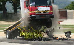 The MVB 3X modular vehicle barrier system is certified to stop a 7.5-ton vehicle. Manufactured by Mifram Security, the system is distributed in the United States by Advanced Security Technologies. The MVB 3X modular vehicle barrier system is certified to stop a 7.5-ton vehicle. Manufactured by Mifram Security, the system is distributed in the United States by Advanced Security Technologies.