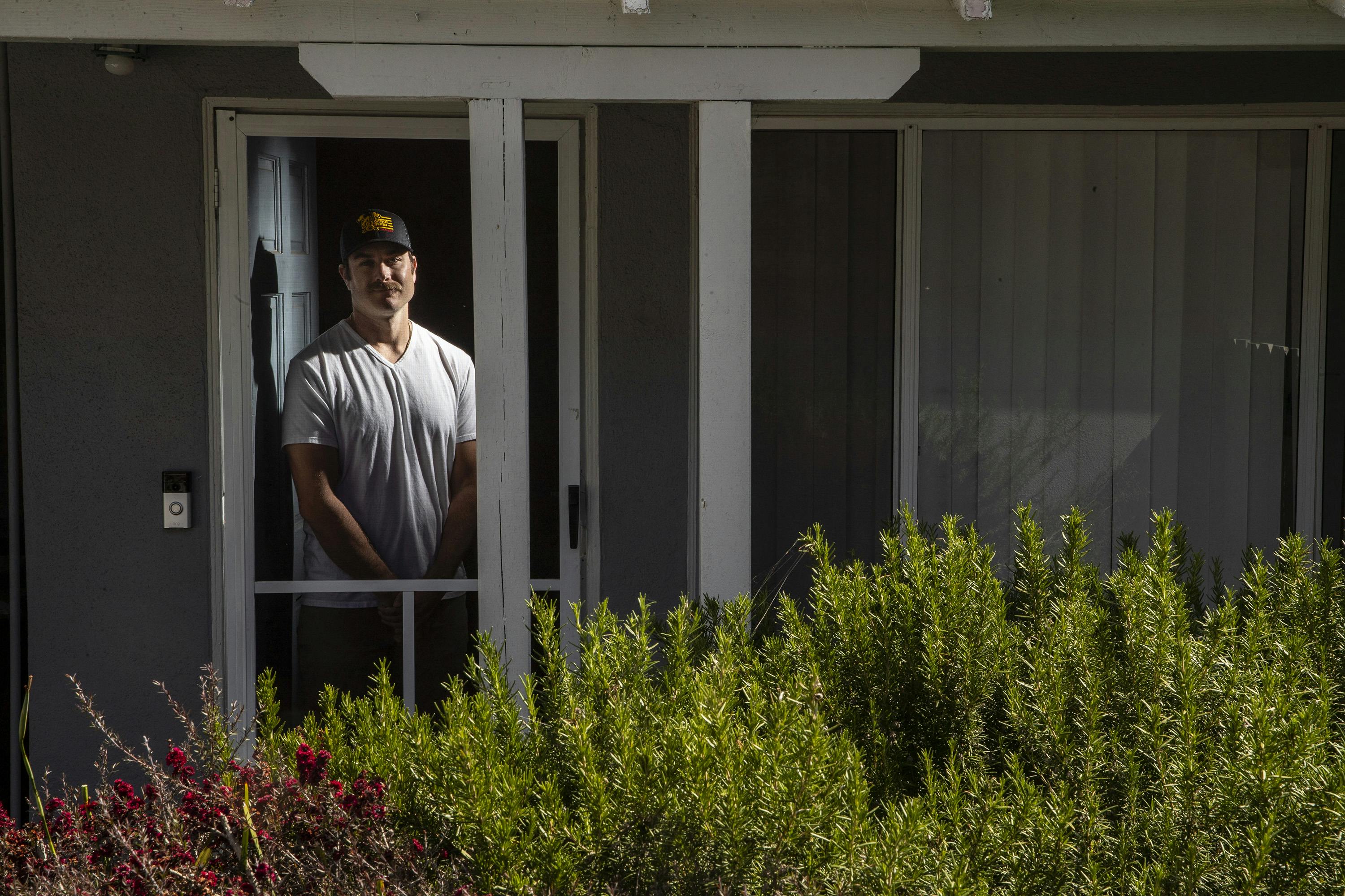 After former Los Angeles firefighter and NFL player Eric Stevens (seen in this 2020 photo) was diagnosed with ALS, he and his wife began to raise money to support those who have also been diagnosed.
