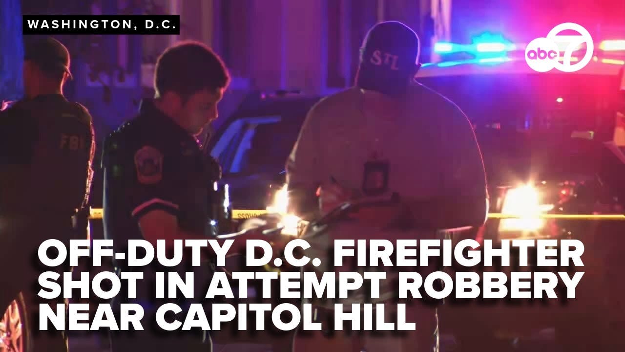 Off-duty firefighter shot in Northeast DC robbery