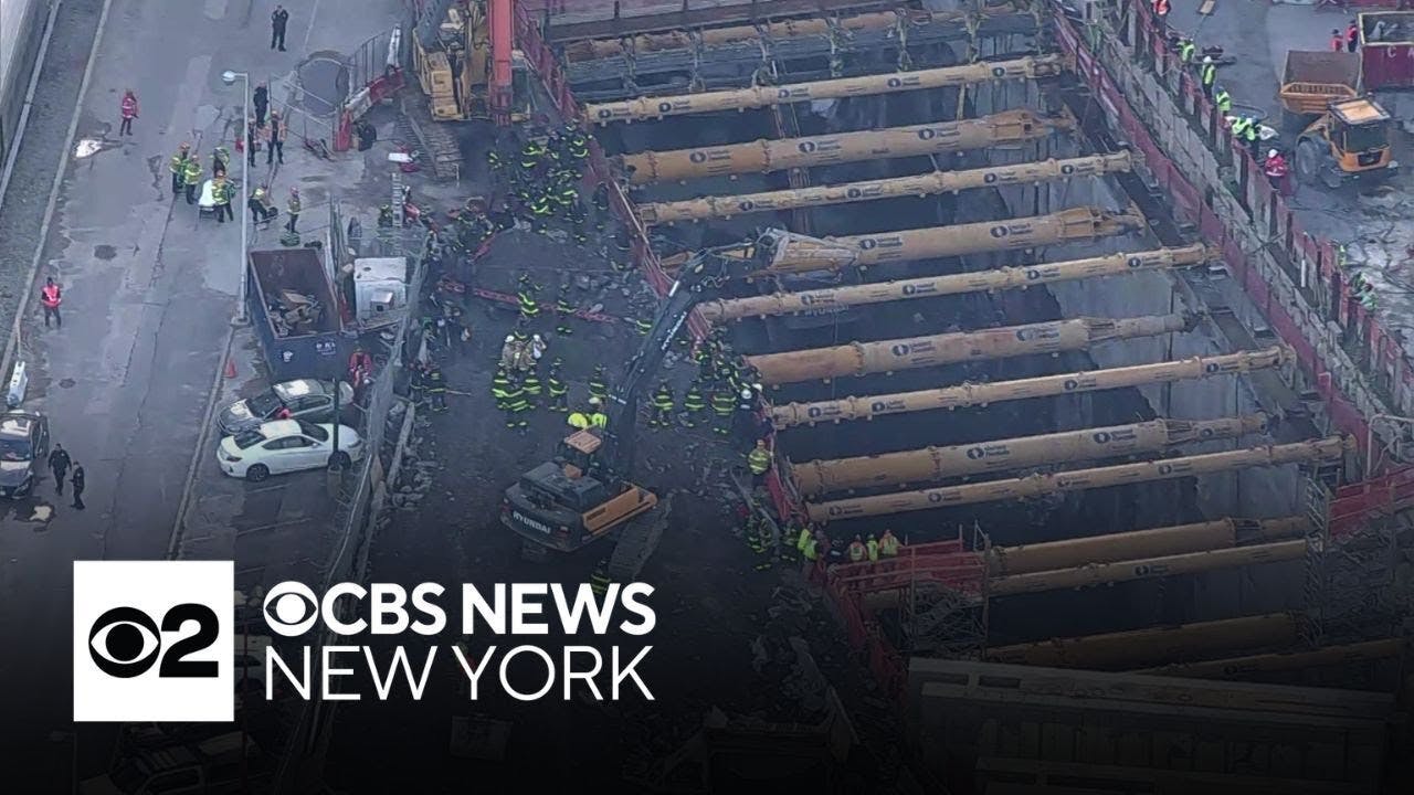 Chopper 2 over rescue effort after worker falls down 60 foot hole in Manhattan