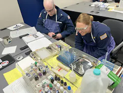 To help to ensure that hazmat technicians stay sharp and confident using HazTech Systems’ HazCat chemical identification system kit and QuickCat RCRA/DOT kit, the company emphasizes continual training via its Name the Unknown monthly training program, giving fire departments hands-on practice with real-world scenarios. To help to ensure that hazmat technicians stay sharp and confident using HazTech Systems’ HazCat chemical identification system kit and QuickCat RCRA/DOT kit, the company emphasizes continual training via its Name the Unknown monthly training program, giving fire departments hands-on practice with real-world scenarios.