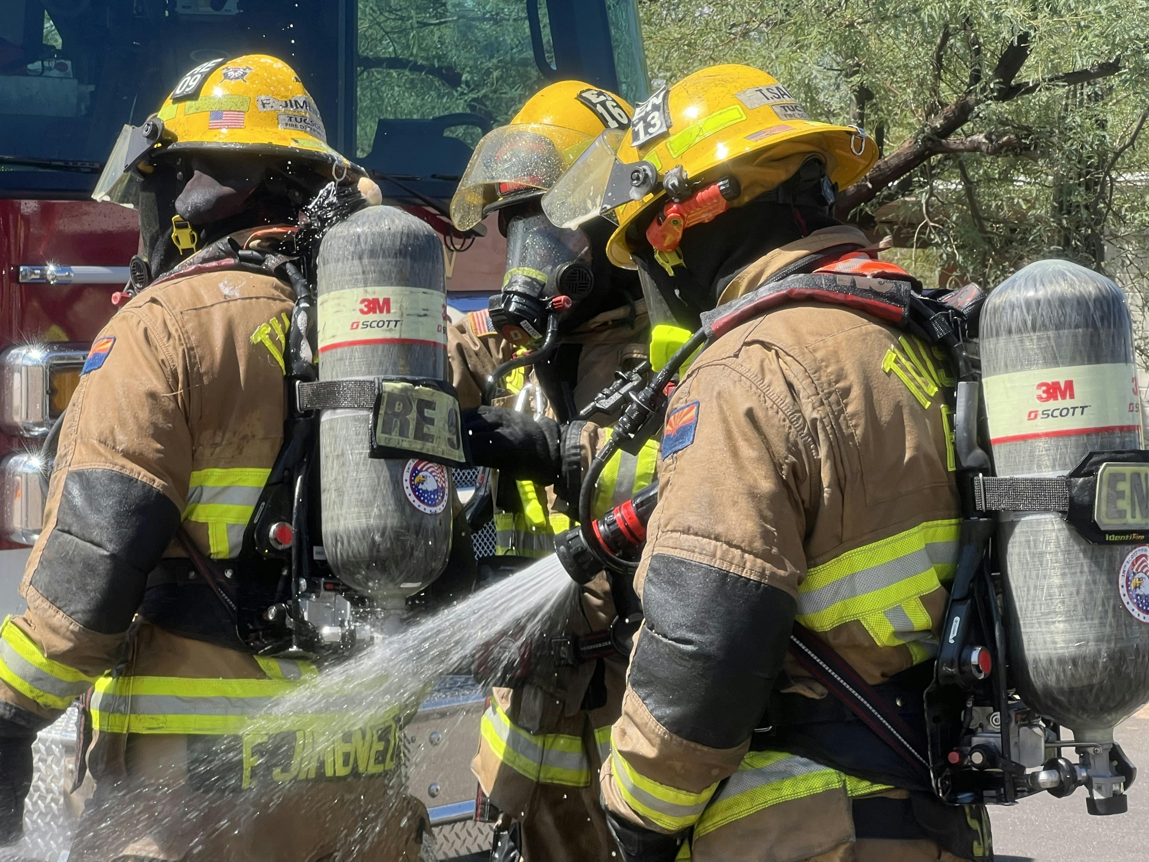 For the Tucson, AZ, Fire Department, cancer prevention begins on scene. After the fire is knocked down, Preliminary Exposure Reduction (PER) practices are activated. These include firefighters wiping down exposed skin using department-issued cleansing wipes and PPE being doffed carefully and sealed in vapor-resistant bags and quarantined to contain any off-gassing toxins.