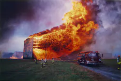 The cause of the fire at the Heaven Hill bourbon distillery never was determined. Two hypotheses (a lightning strike and a metal façade's contact with a downed power line) helped to create changes within the design and protection of rickhouses. The cause of the fire at the Heaven Hill bourbon distillery never was determined. Two hypotheses (a lightning strike and a metal façade's contact with a downed power line) helped to create changes within the design and protection of rickhouses.