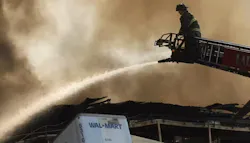 In 2022, firefighters battled a mega warehouse fire in Plainfield, IN. In 2022, firefighters battled a mega warehouse fire in Plainfield, IN.