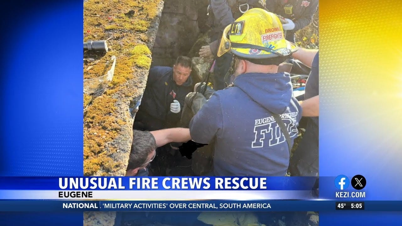 ESF crews save man stuck in a crevice