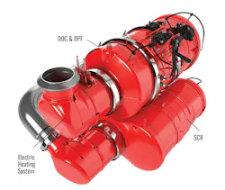 Unlike the current configuration in which the SCR and the diesel particulate filter (DPF) are housed in a single canister, the SCR and DPF will be separated into two units, similar to 2010 engines. Unlike the current configuration in which the SCR and the diesel particulate filter (DPF) are housed in a single canister, the SCR and DPF will be separated into two units, similar to 2010 engines.