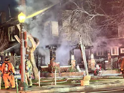A woman was rescued from this house fire on Jan. 25. A woman was rescued from this house fire on Jan. 25.