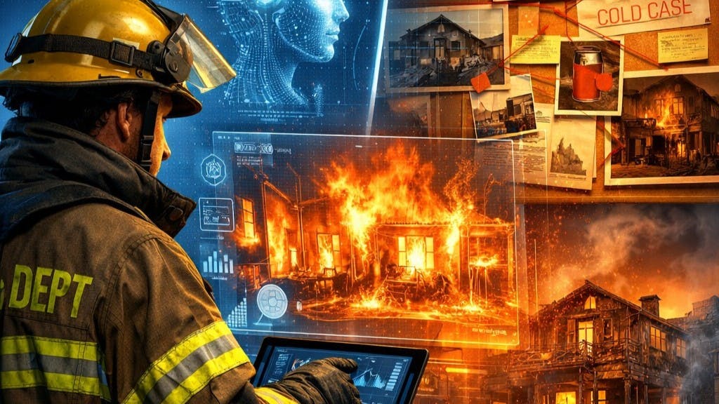 fire department fire investigators arson cold case artificial intelligence Joshua Wright Forsyth County North Carolina Fire Department