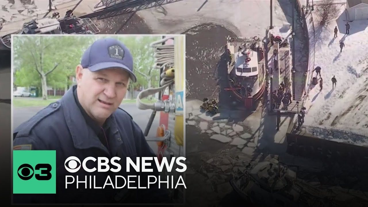 Camden firefighter who died after falling into Delaware River honored during procession