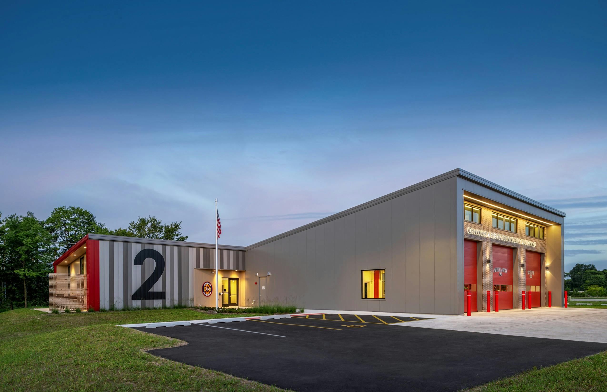 Station Design Awards - Channahon, IL, Fire Protection District Station No. 2 - FGM Architects
