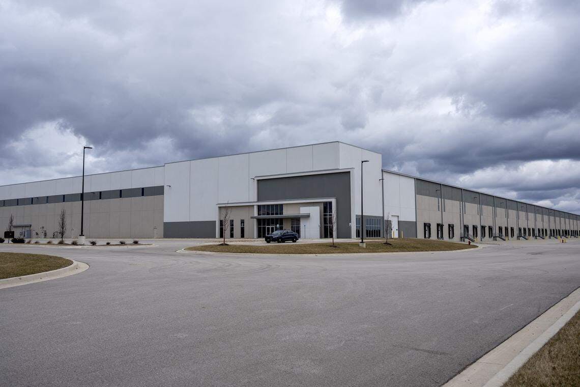 The fire occurred at this 920,000-square-foot facility that the federal government had tried to purchase to house ICE detainees.