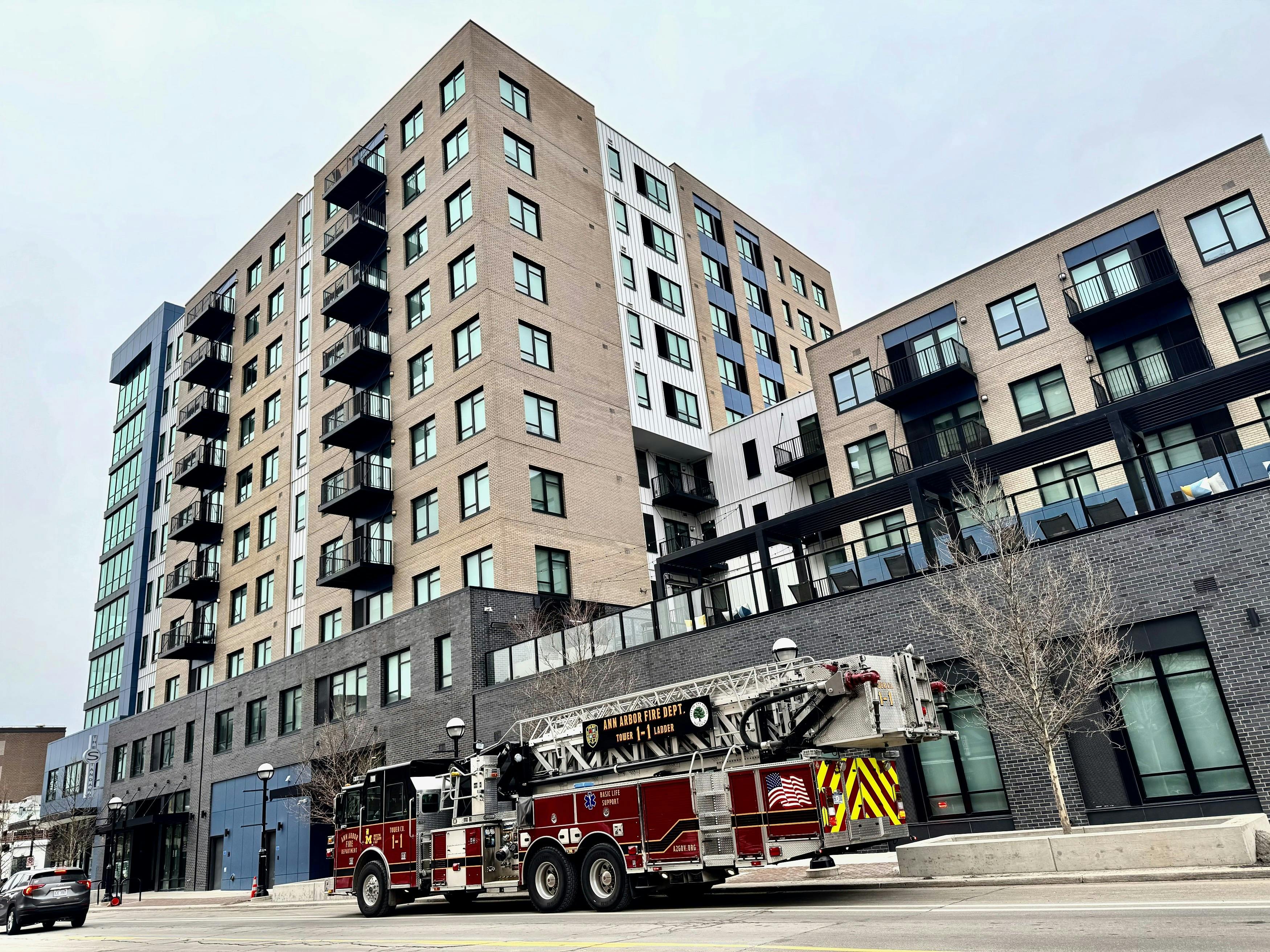Ann Arbor firefighters are encountering challenges as more high-rises go up.
