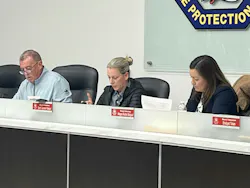 Orland Fire Protection District board President Beth Damas Kasper, middle, speaks during a meeting on Feb. 24. Orland Fire Protection District board President Beth Damas Kasper, middle, speaks during a meeting on Feb. 24.