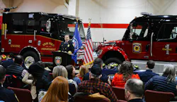 To celebrate Centennial joining SBM Fire, the departments held a unification ceremony. To celebrate Centennial joining SBM Fire, the departments held a unification ceremony.
