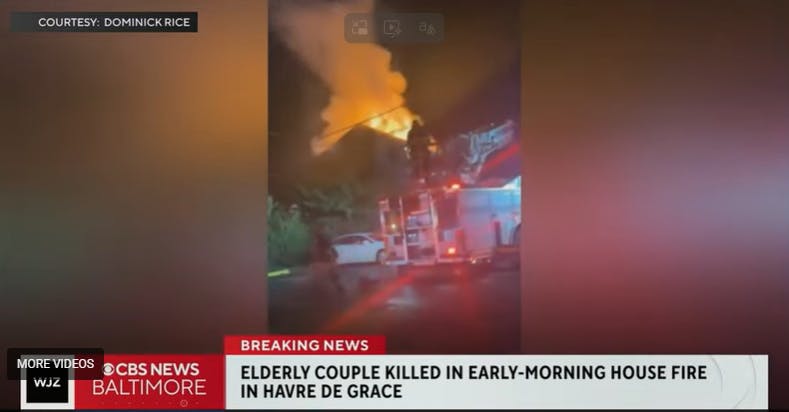Havre de Grac, MD, Couple Killed in House Fire