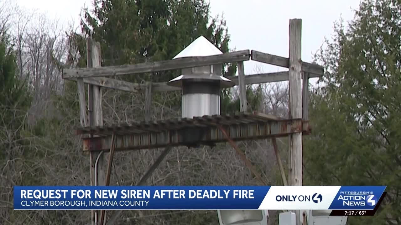 Fatal Indiana County house fire leads to community calls for new fire siren