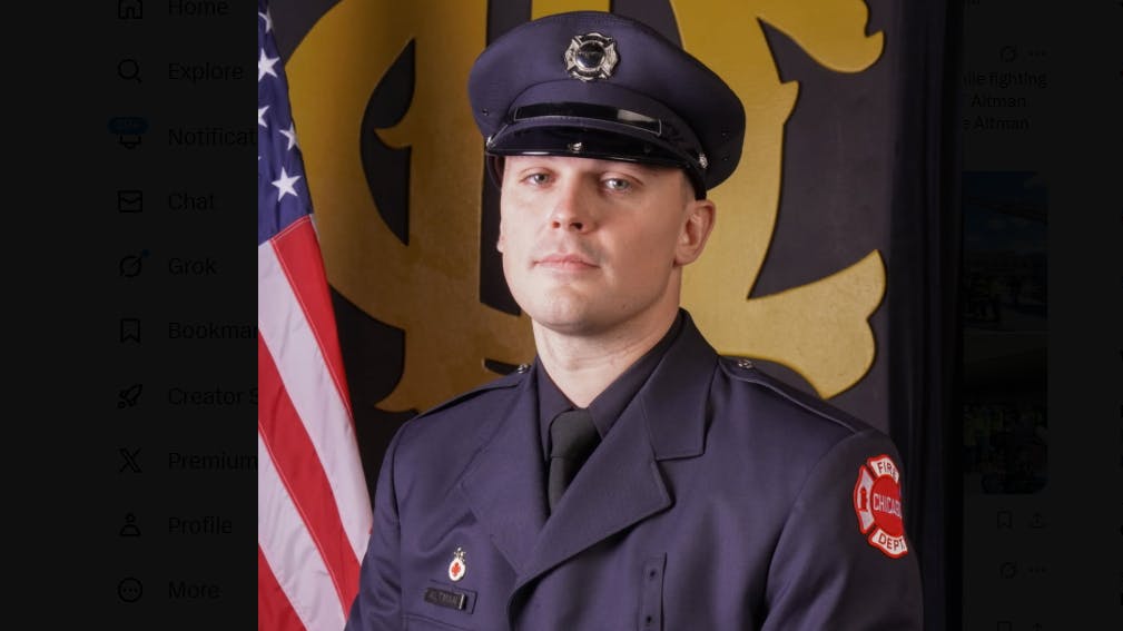 Chicago Firefighter/EMT Michael Altman, 32, was caught in floor collapse during a fire in Rogers Park Monday. He succumbed to his injuries Tuesday.