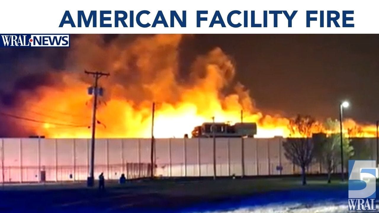 Huge fire spreads at Ohio Glass of America plant