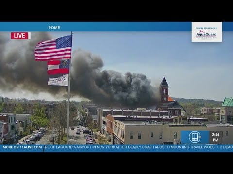 Historic Rome, GA Courthouse Destroyed by Fire
