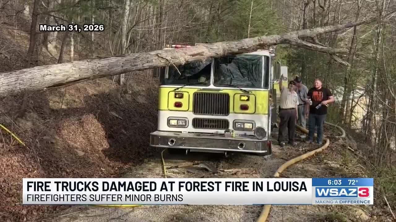 'It was coming up the hill like a blow torch,' Louisa, KY Fire Chief Said