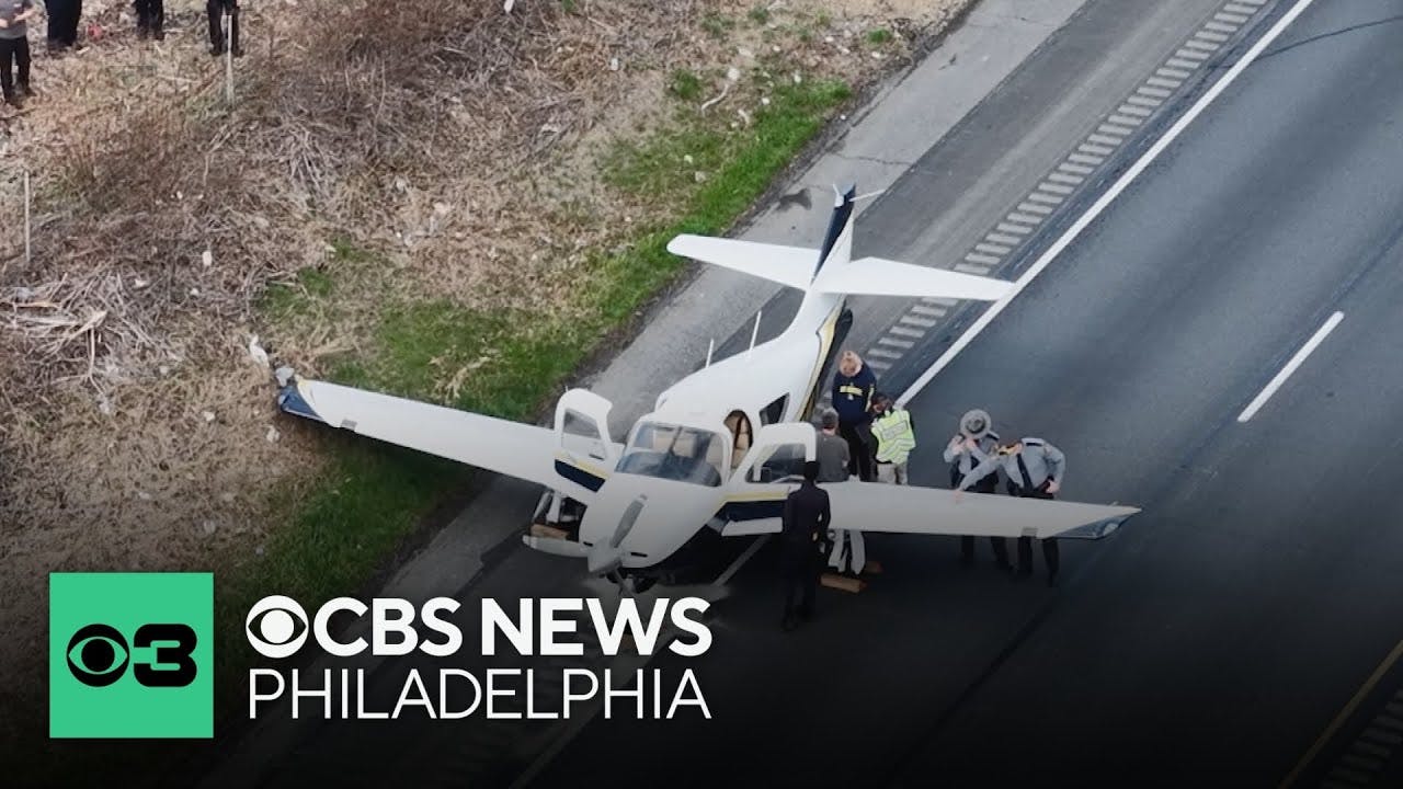 Emergency responder recounts moments plane landed on busy Pennsylvania highway