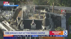 Fire breaks out at Magic Castle in Hollywood Fire breaks out at Magic Castle in Hollywood