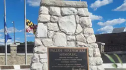 The National Fallen Firefighters Memorial is currently off limits as it's located on the campus of the National Fire Academy. The National Fallen Firefighters Memorial is currently off limits as it's located on the campus of the National Fire Academy.