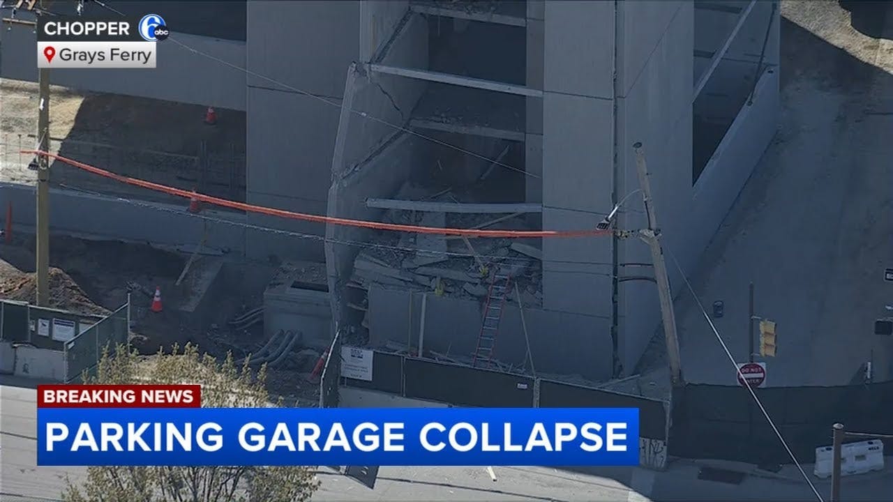 Philadelphia Parking Garage Collapse Kills One, Others Missing