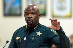 Broward County Sheriff Dr. Gregory Tony makes remarks during a recent meeting. Broward County Sheriff Dr. Gregory Tony makes remarks during a recent meeting.