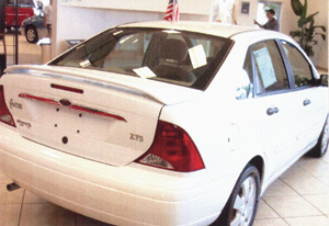 Photo 1. A Ford Focus with a potentially chronic trunk lockout problem.