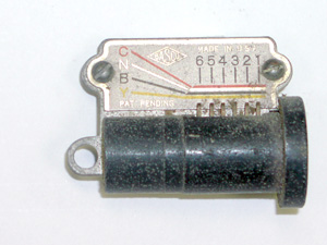 Tumblers indicate depths when cut key is inserted.