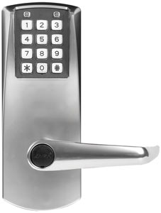 The Oracode Intelligent Electronic Pushbutton Locking system from Kaba Access Control operates using time sensitive, PIN-based credentials that are issued remotely using web-based software.