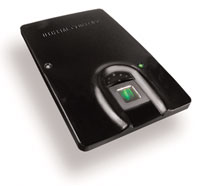 Digital Defense Group Factor4 stores the template and compares it on the credential which then is presented to the proximity reader.