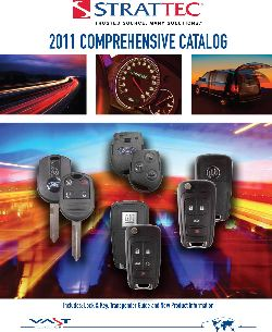 Strattec 2011 catalog