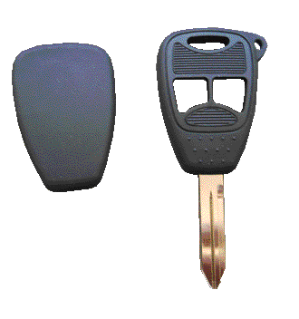 Chrysler 3-button remote, outside view