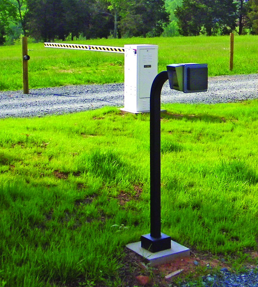 Newly installed DoorKing 1601 vehicular gate