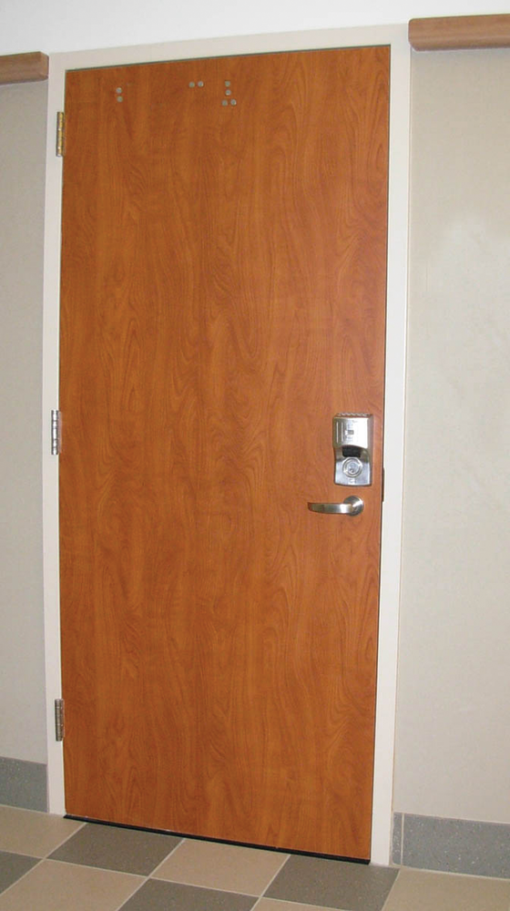 Double drilled door