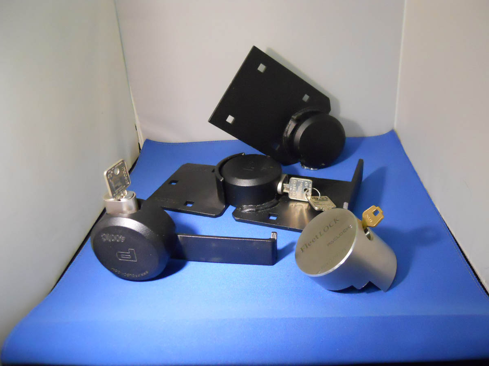 Hockey puck padlocks