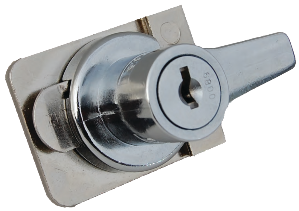 Photo 1. Delta sliding glass showcase lock, model ADHE