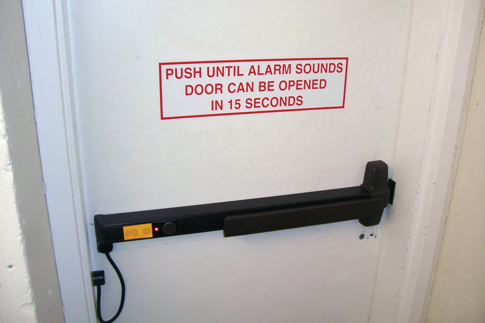 Von Duprin Chexit with door cord