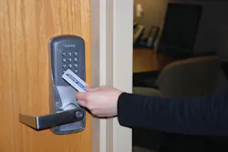 Schlage AD-400 wireless lock will cover previous mechanical lock prep without a separate cover plate. Installation is simplified because it is no longer necessary to run wires to each opening. Schlage AD-400 wireless lock will cover previous mechanical lock prep without a separate cover plate. Installation is simplified because it is no longer necessary to run wires to each opening.