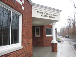 1. Miller Place Schools upgraded security with electronic locks at North Country Road Middle School and its three other schools. 1. Miller Place Schools upgraded security with electronic locks at North Country Road Middle School and its three other schools.