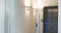 R100-1H mounted on glass door R100-1H mounted on glass door