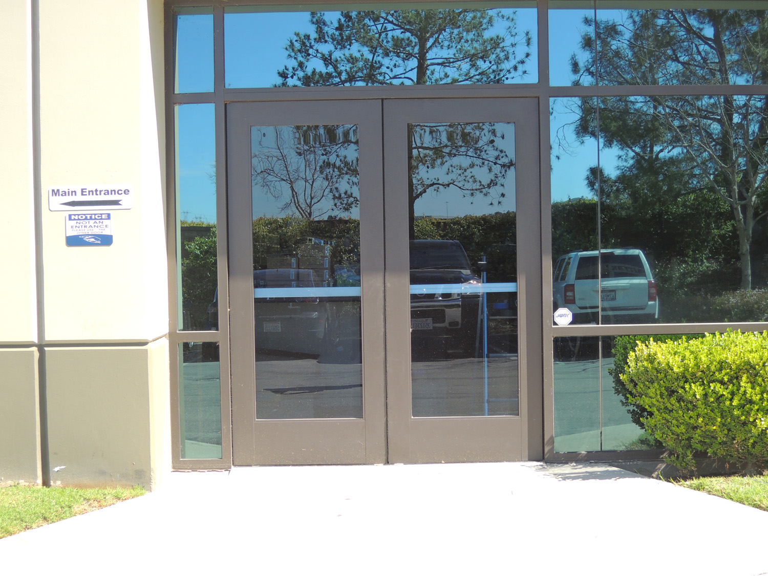 View of double door at Command Access HQ