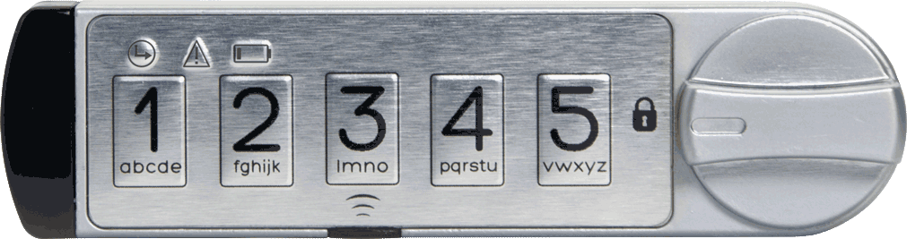 MicroIQ pushbutton lock system